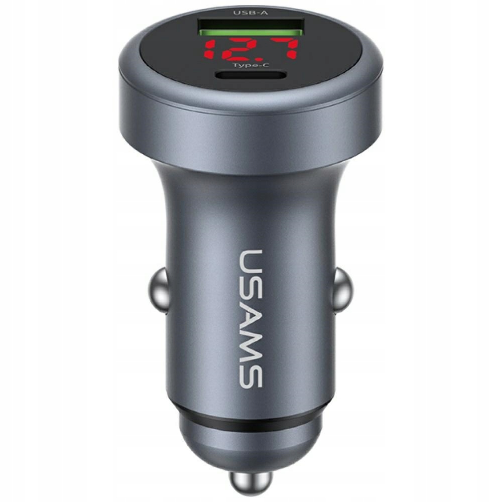 Usams Ładowarka Samochodowa 45W Usb-a Usb-c Do Telefonów Samochodowa Szybka