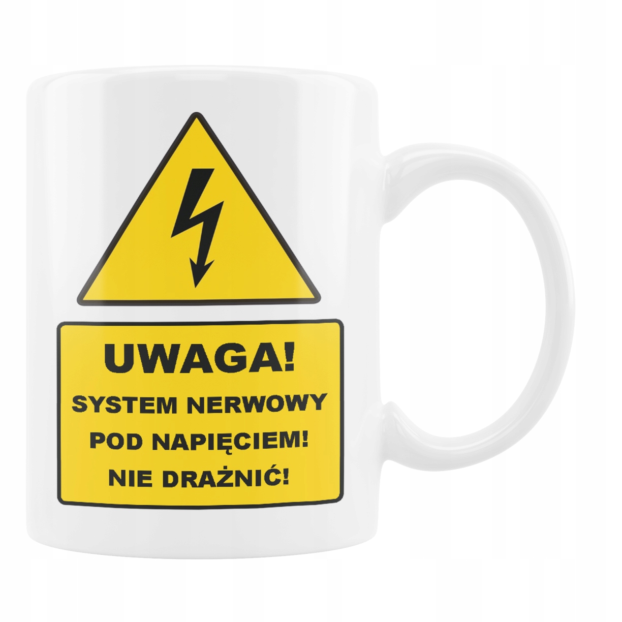 

Kubek Śmieszny Nie Drażnić Uwaga Elektryk