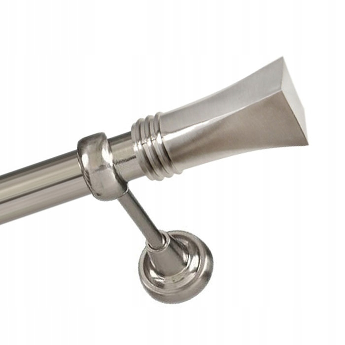 

Pojedynczy 25 mm karnisz 510 cm metalowy bez żabek