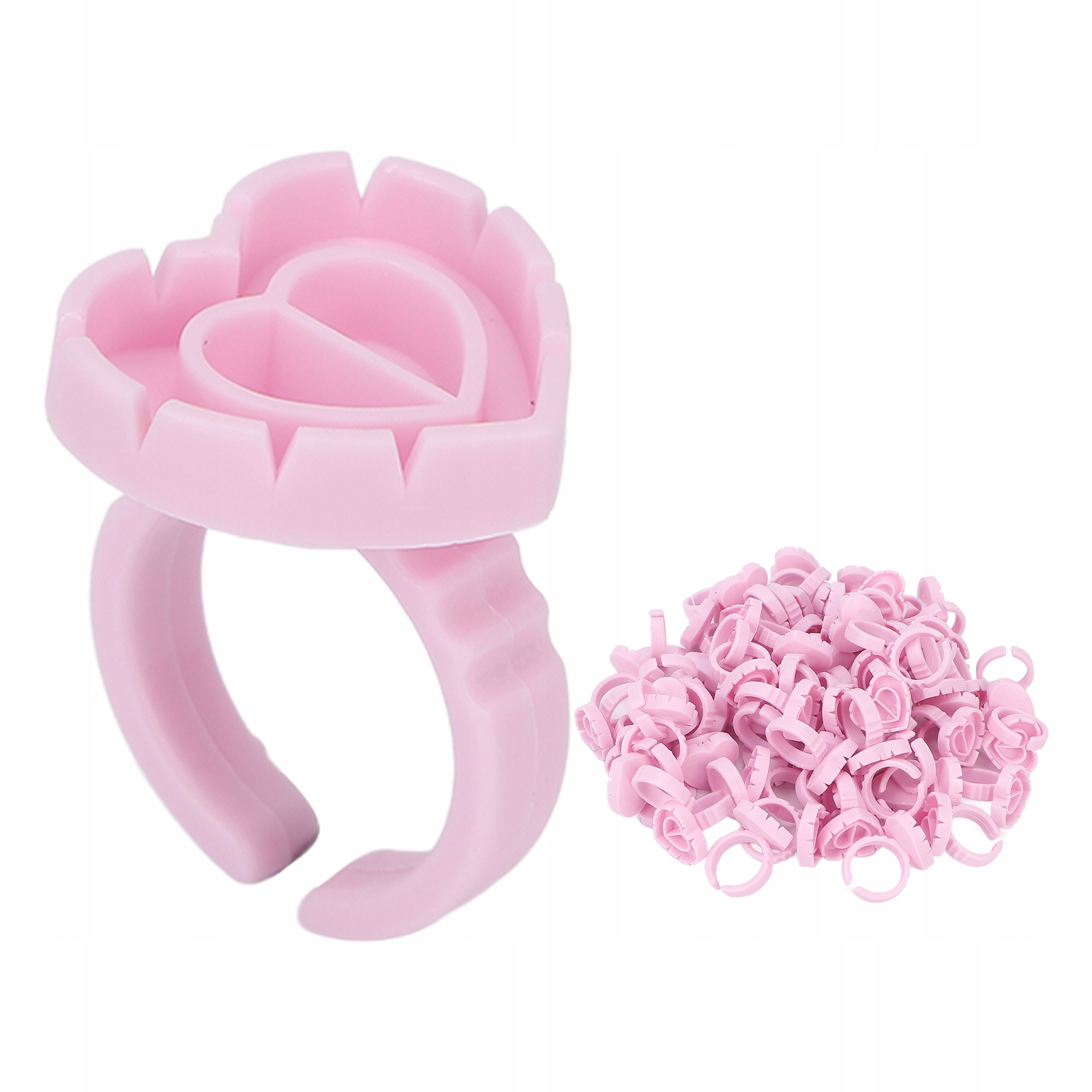 PIERŚCIONEK KORONKA NA KLEJ DO RZĘS 100SZT.