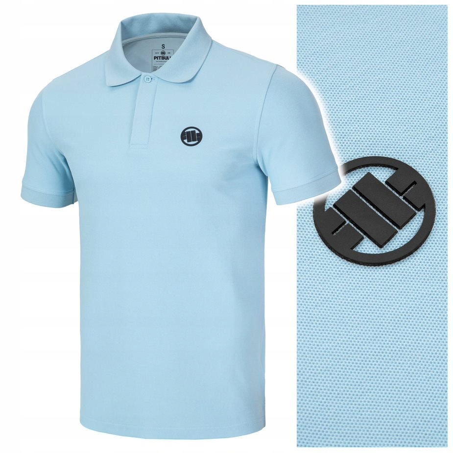 Polokošile pánská polokošile Pit Bull „pique Rockey“ modrá vel. M