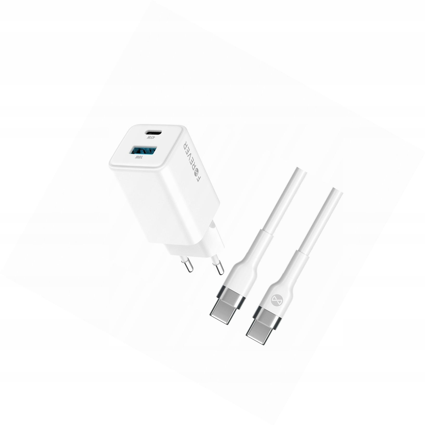 Szybka ładowarka GaN 45W Usb-c z kablem do Xiaomi Mi Note 10 Lite