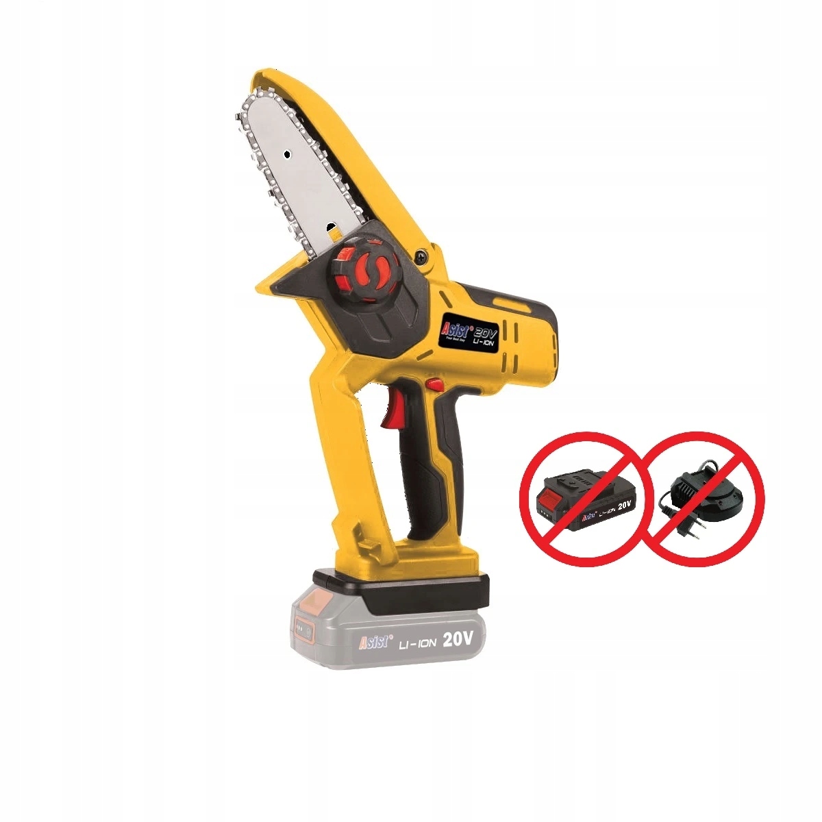 Aku řetězová pila 20V Asist AE4P20A, řada Aku Gang!