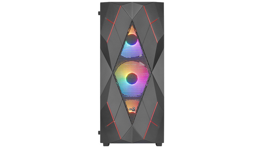 Aerocool Obudowa Volcan Czarna Mid Tower Rgb