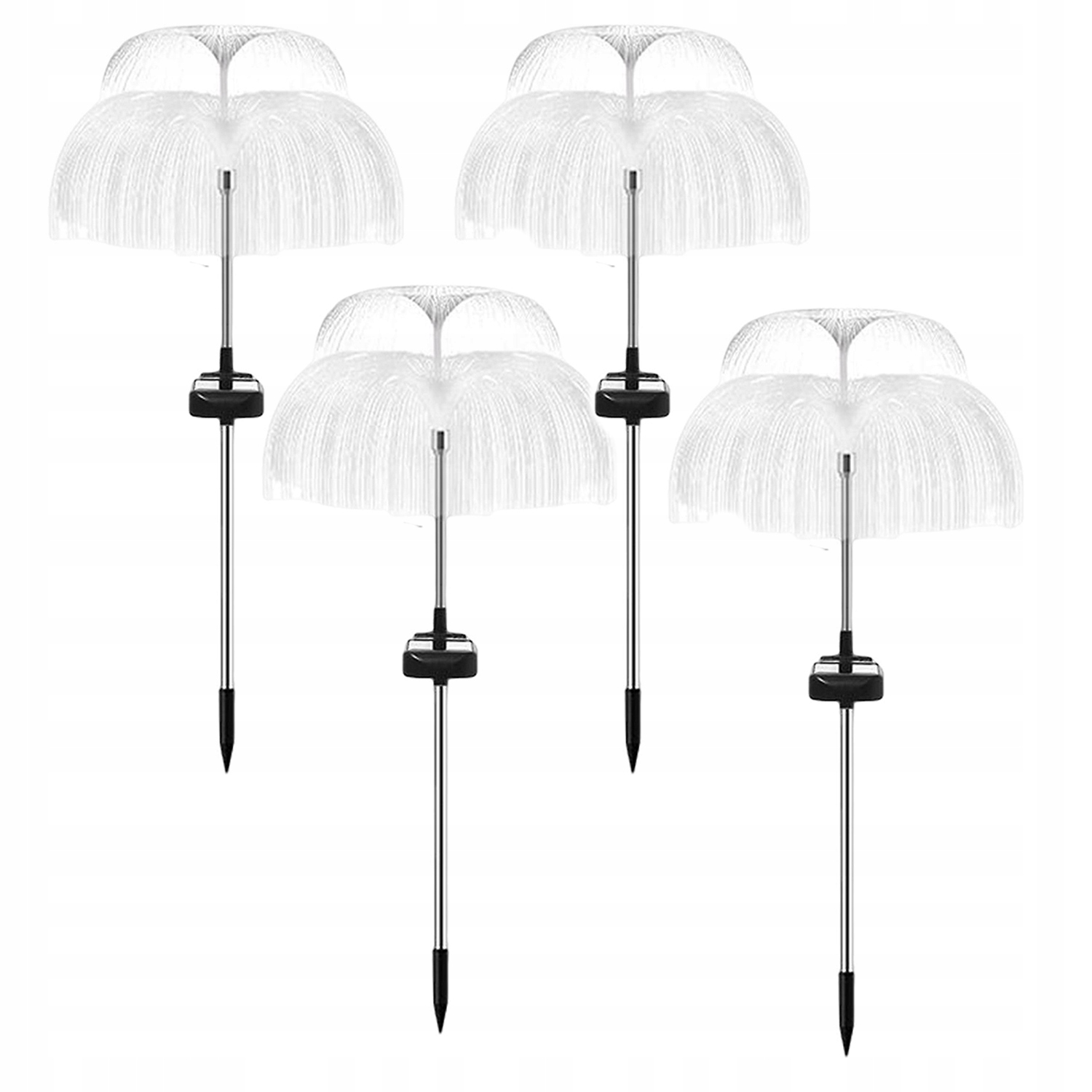 Solární Lampa Do Zahrady 4x Medúza Lampička Jellyfish Zapichovací Barevná Sada