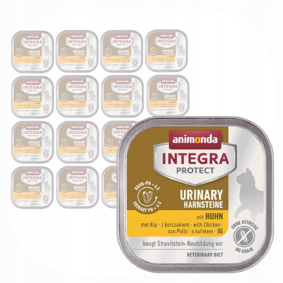 Levně Animonda Integra Protect Urinary 16x100g Vlhké Krmivo s kuřecím masem Pro Kočky
