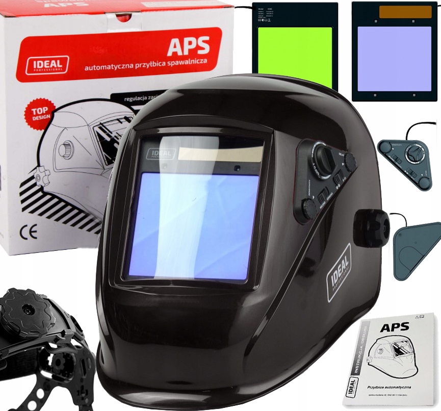 Automatická Maska Svařovací Přilby Ideal APS-958E Black Mig Tig Mma