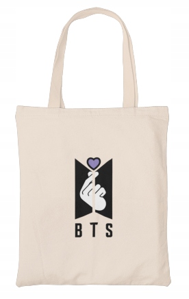 

Bts Torba Gadżety Kpop Bts Army Eko Ecru 9