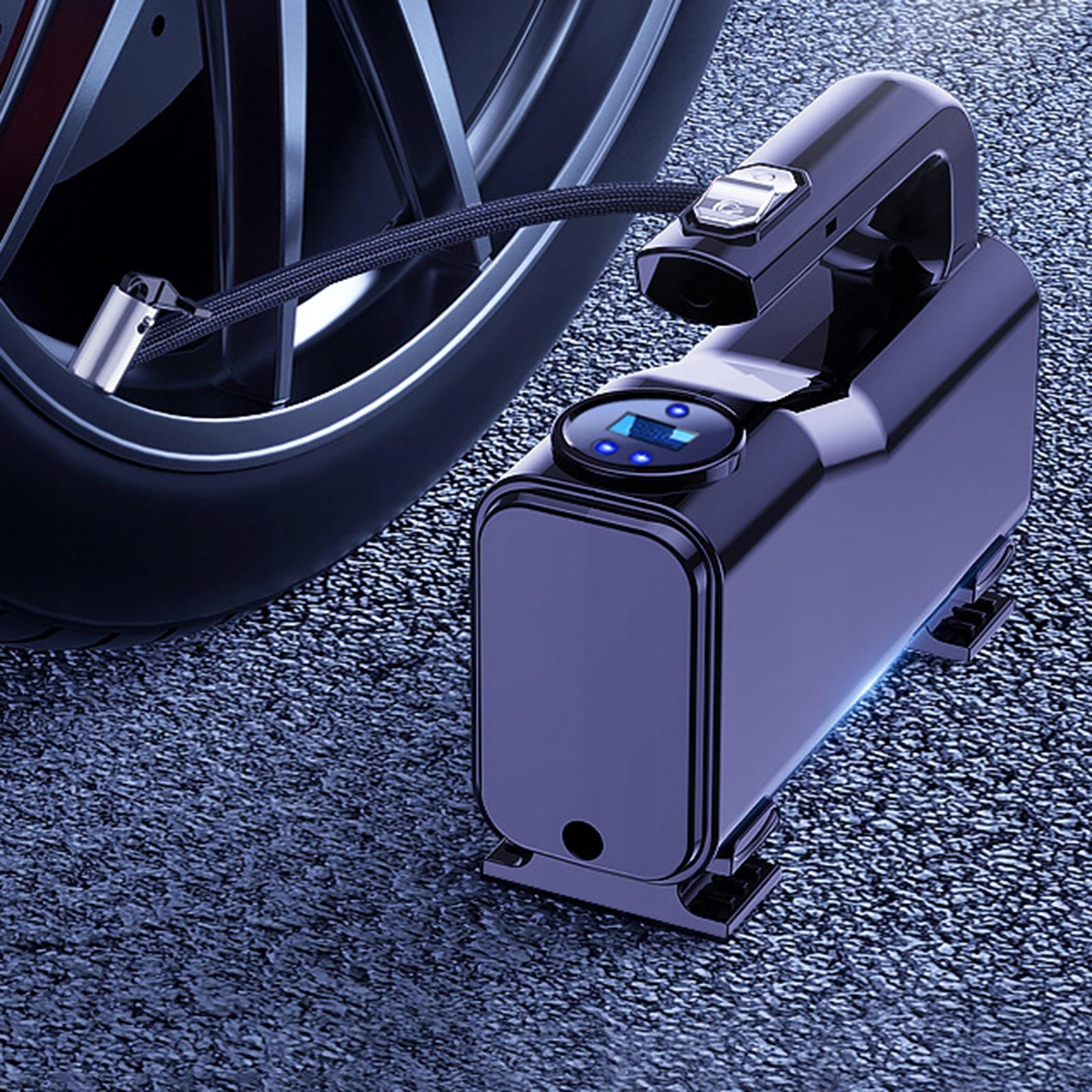 Przenośny inflator opon samochodowych / Marka bez marki