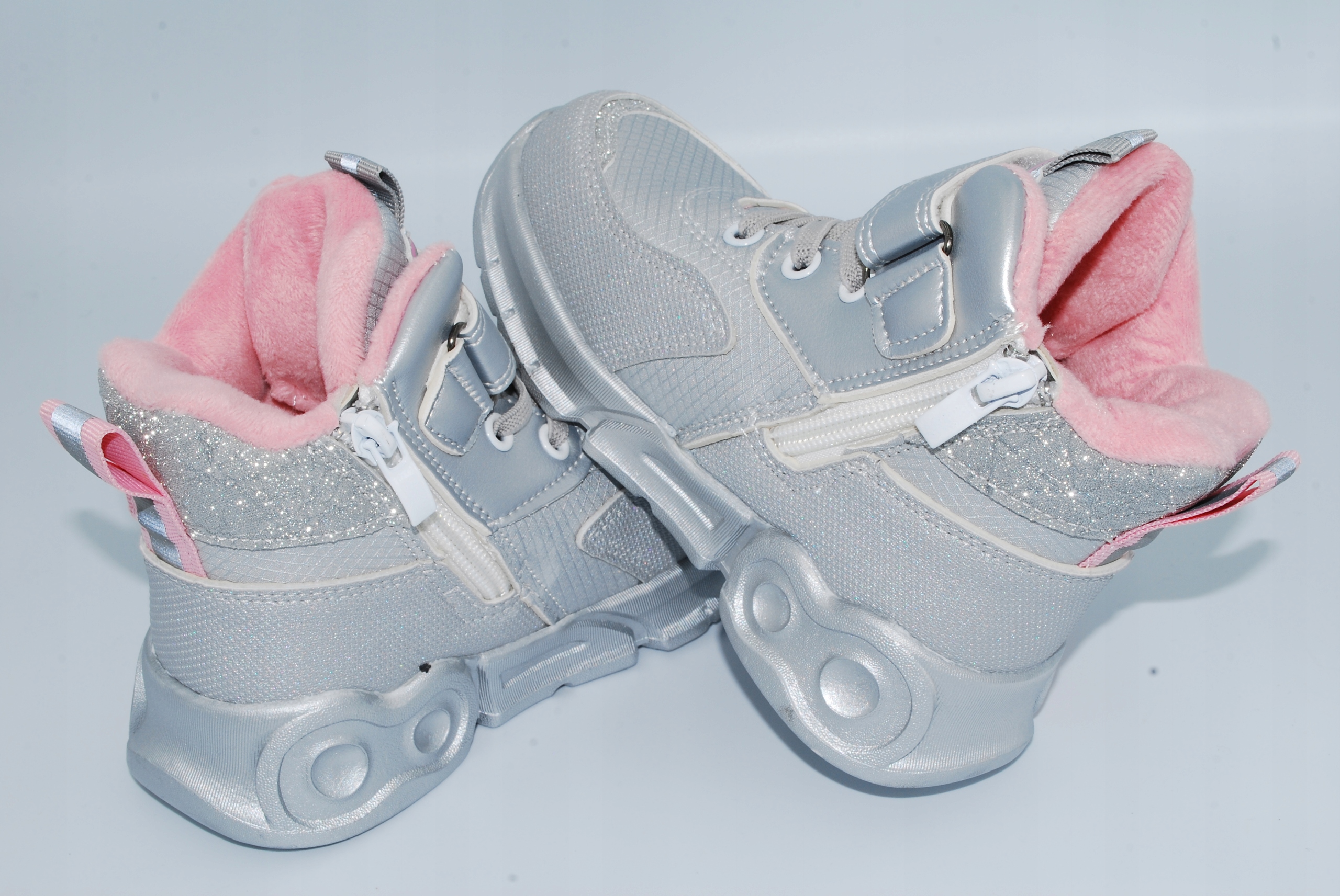 OCIEPLANE PÓŁBUTY TRZEWIKI NA SUWAK r.32 / 20cm Materiał skóra ekologiczna