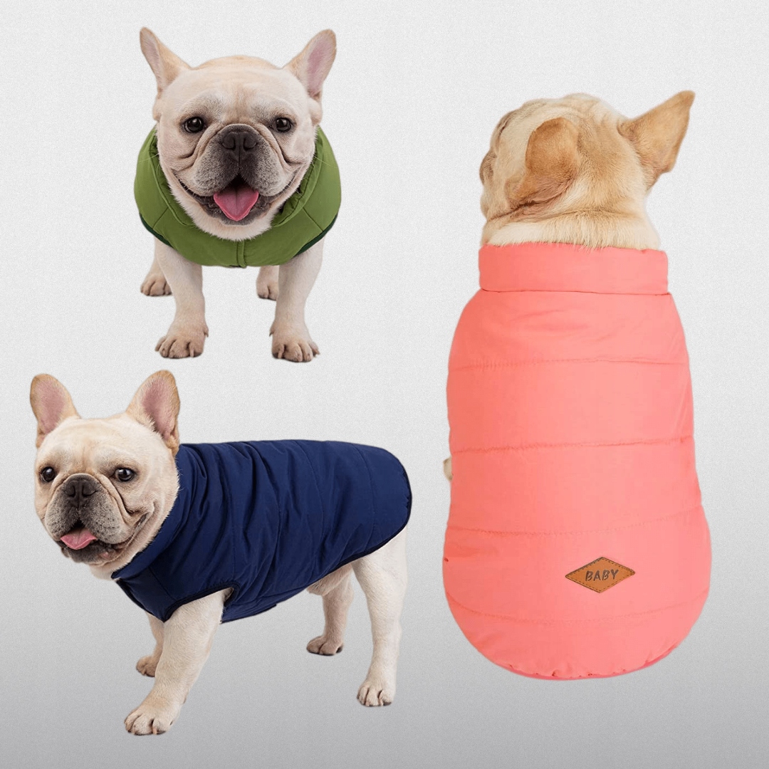 Bunda Pro Psa Buldočka Mopsa Zimní Různé Barvy Hello Moon růžová S