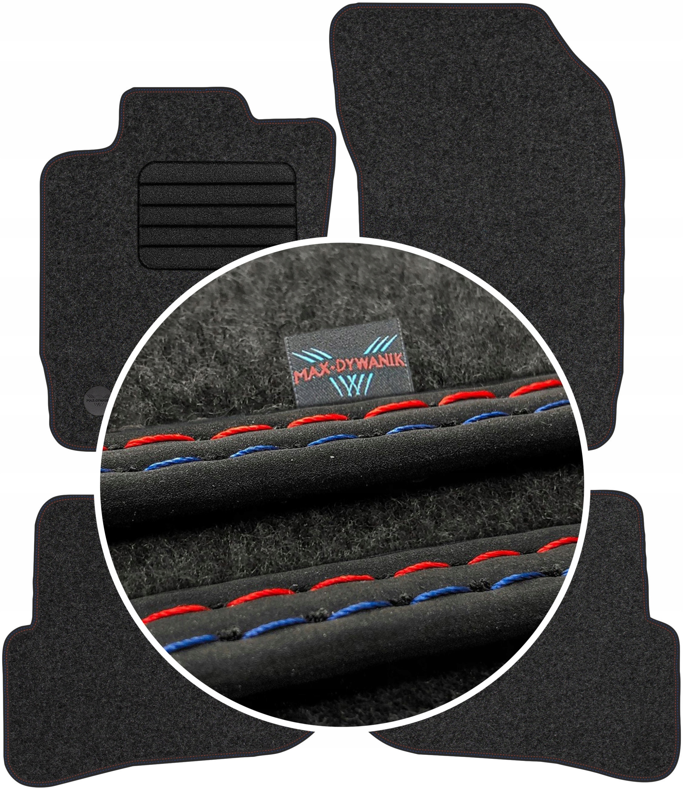 Коврики Max-Коврик велюровые 100638011600 4 el.