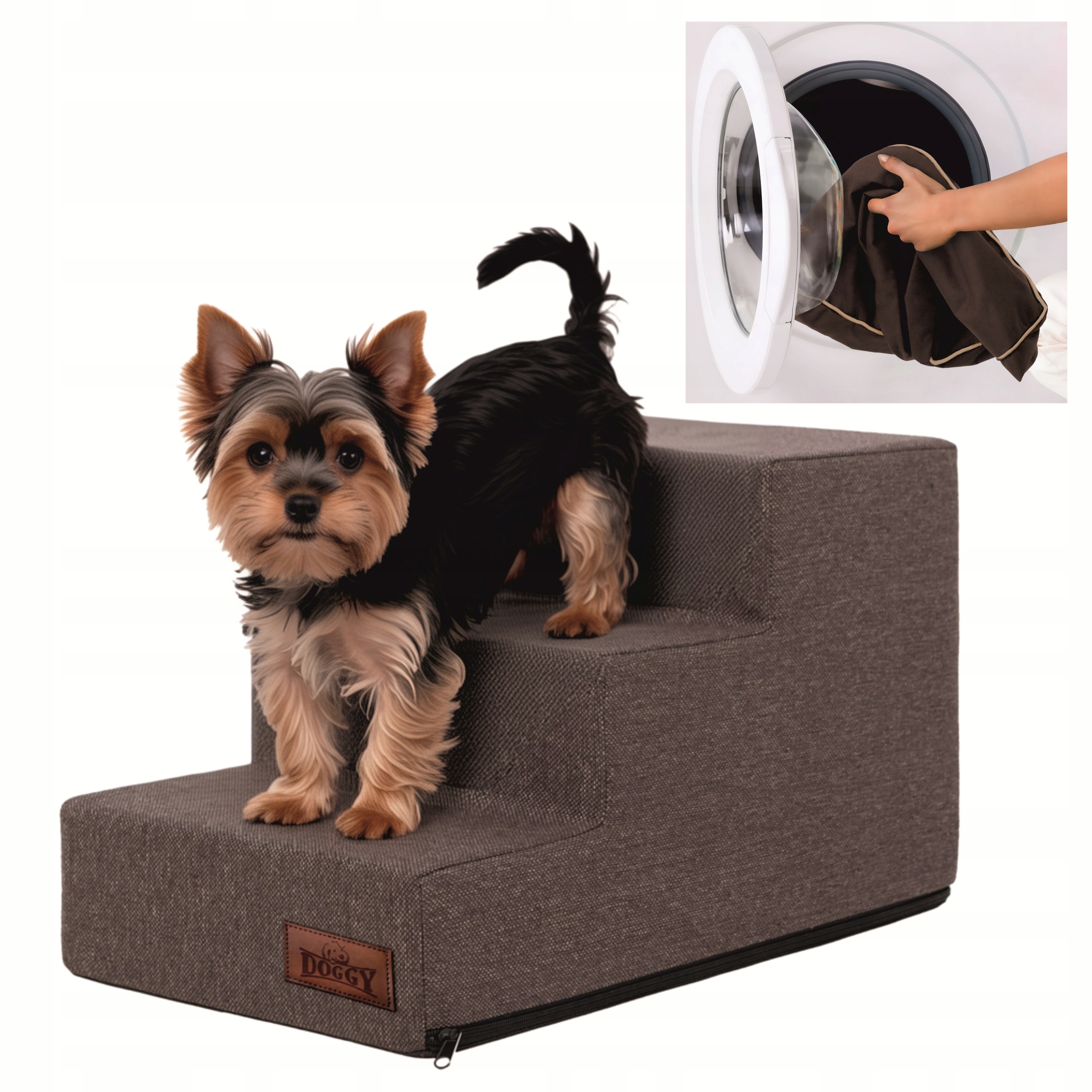 Schody dla psa, schodki dla psa lub kota Rampa Podest 3 stopnie, Małe 30 cm