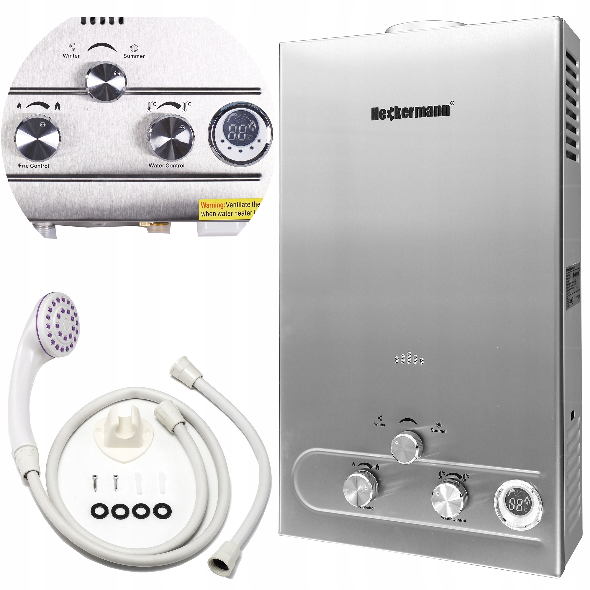 OUTLET BOJLER GAZOWY PODGRZEWACZ PRZEPŁYWOWY WODY LPG 18L