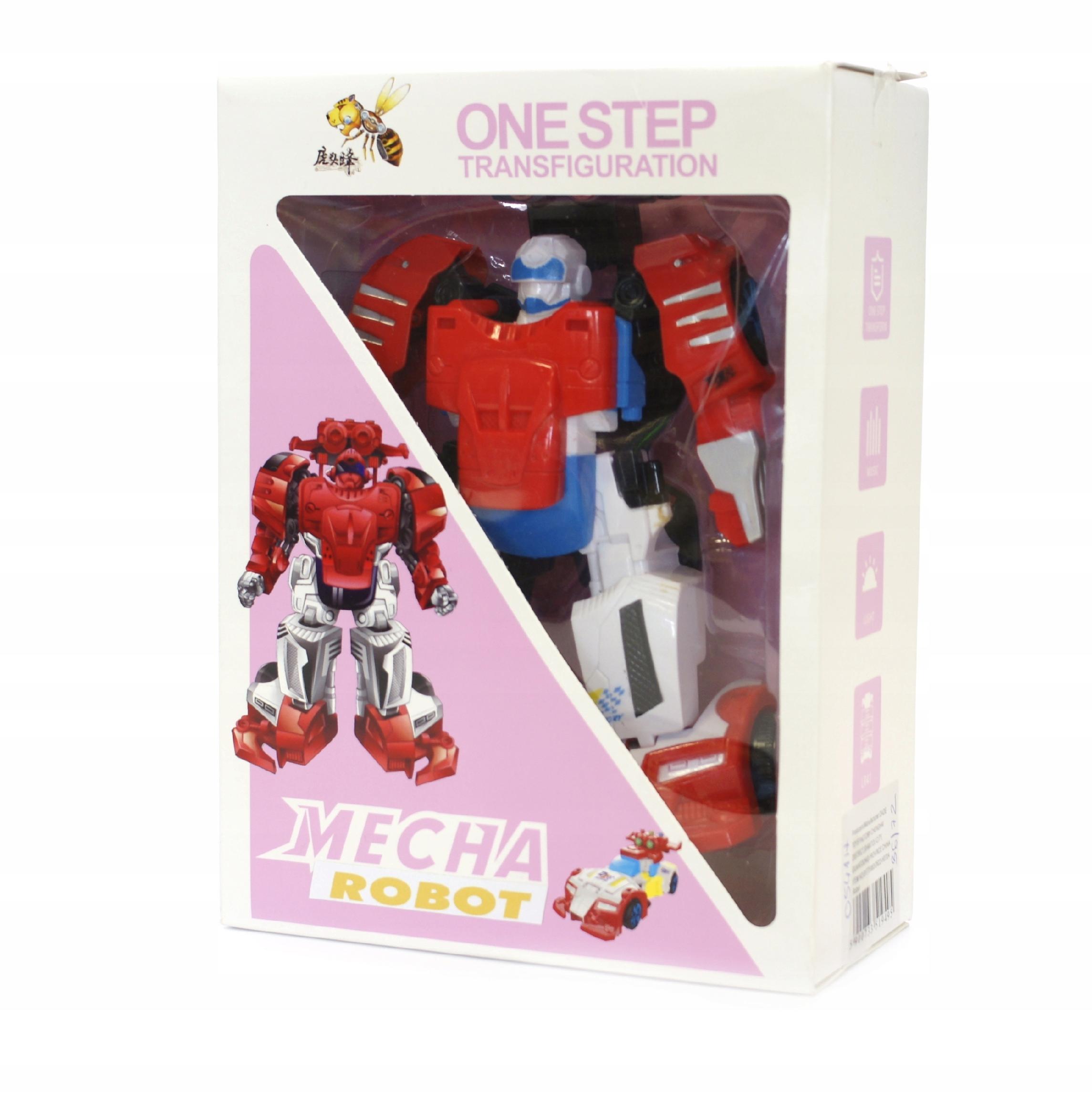 

Mecha Robot 2w1 Auto Figurka Z Dźwiękiem One Step