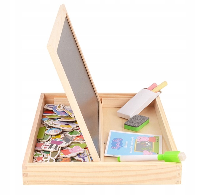 Tablica magnetyczna świnka PEPPA kredowa drewniana Bohater brak