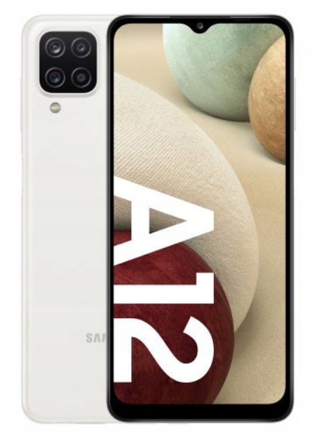 Samsung Galaxy A12 64GB Biały Etui Szkło