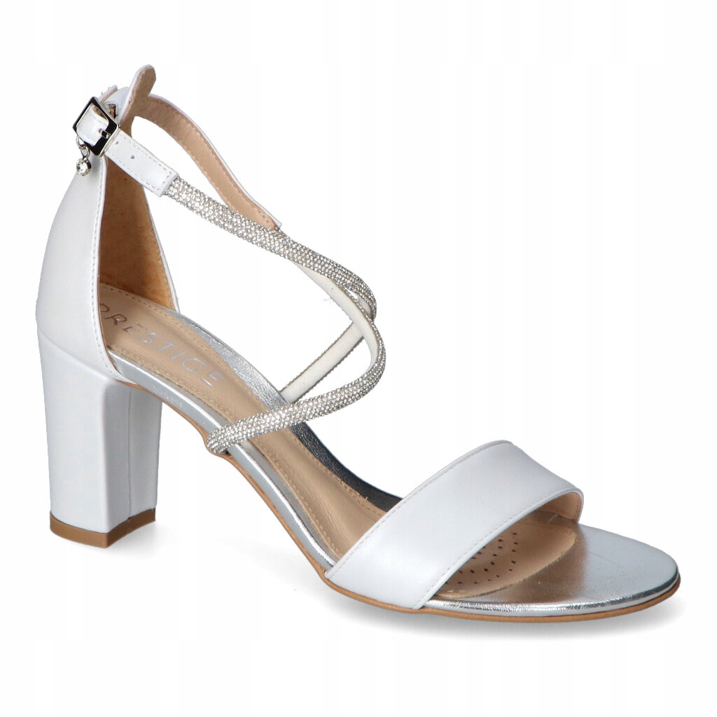 Sandály Prestige 2052/OBL/N/BI-PERLA/CEK Bílá Perla lico 41