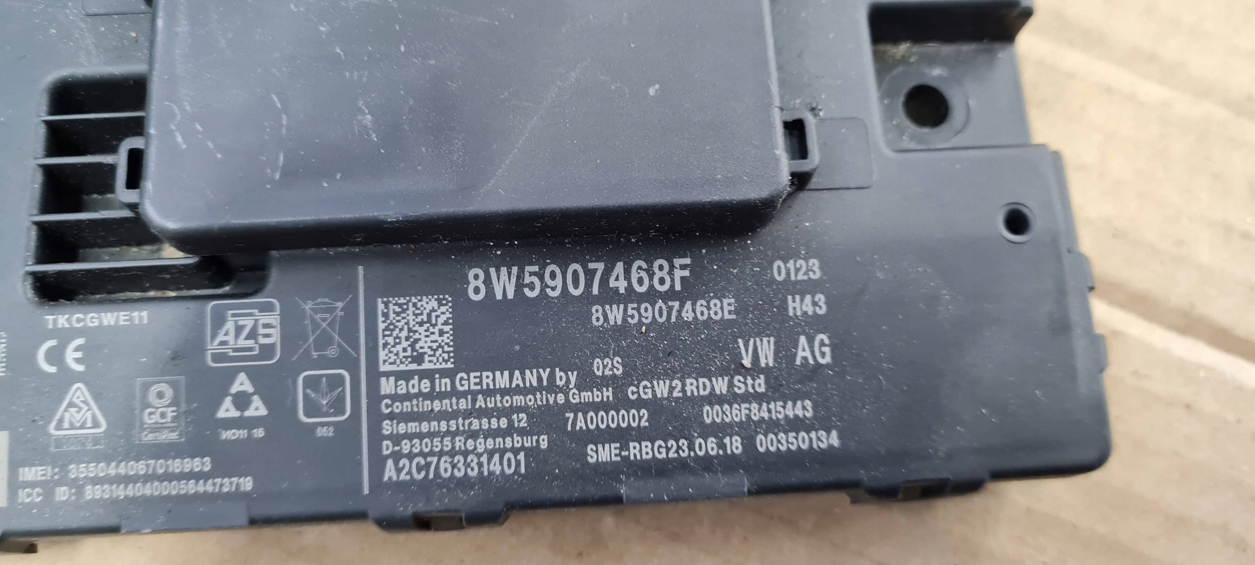 S5 8W A5 module control unit GATEWAY 8W5907468F A4 B9 8W S4