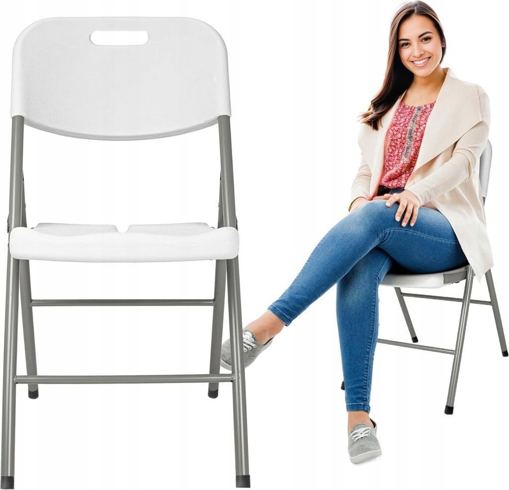 Zahradní skládací cateringové křeslo White