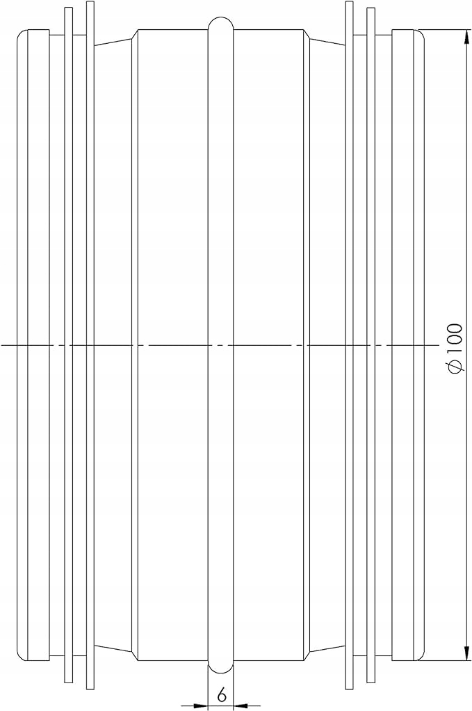 ZŁĄCZKA RUROWA Ø 100MM Z USZCZELKĄ METALOWA DO RURY SPIRALNEJ Marka inna
