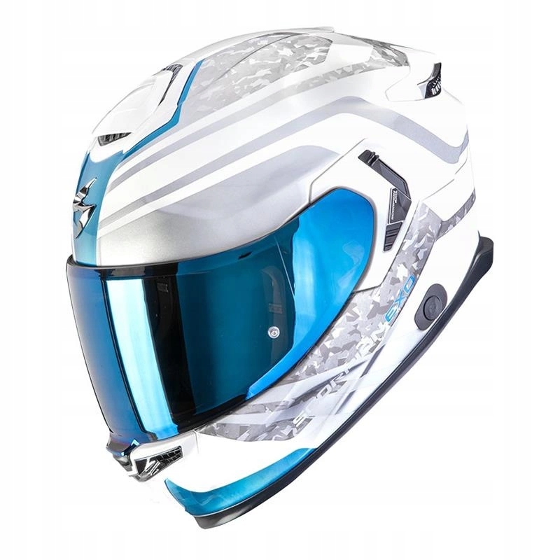 Prilba Scorpion Exo-gt Sp Air Arten White/blue biela modrá Darčeky