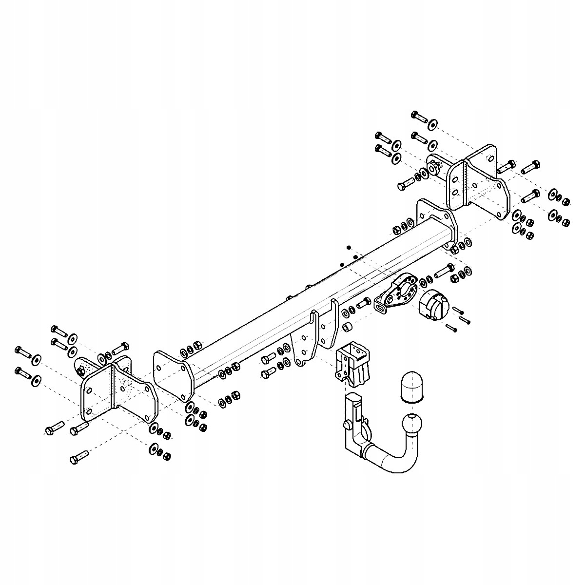 Hak holowniczy Wypinany do Mercedes E S213 Kombi od 17 MODUŁ 13 PIN GRATIS Producent Steinhof