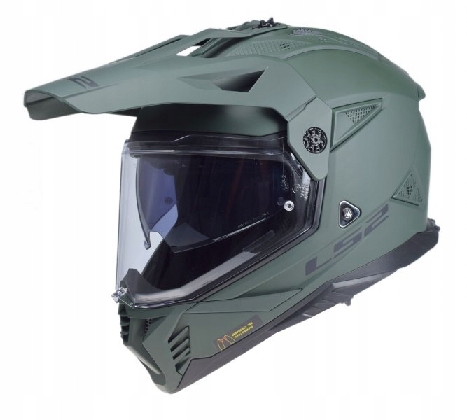 Kask Adventure LS2 MX702 Pioneer II Solid Matt Military Green M