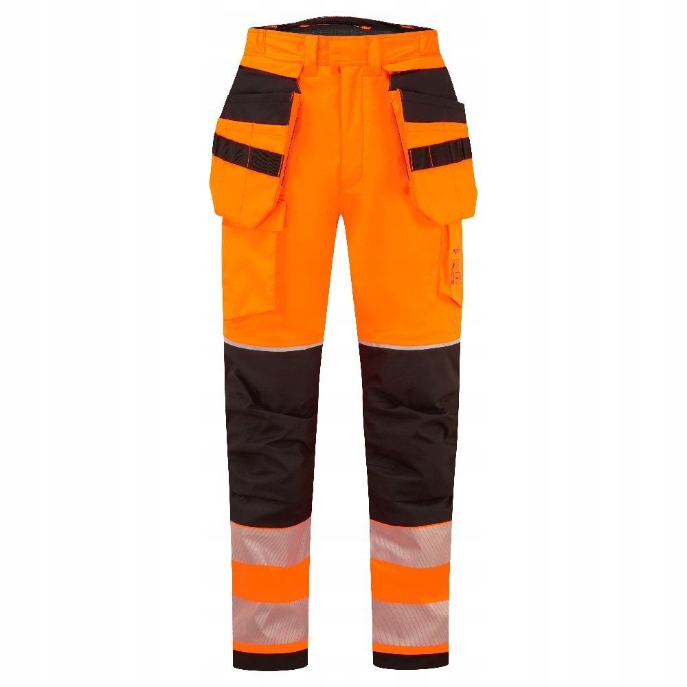 Zimní nehořlavé kalhoty s pouzdrem Oranžová/Černá vel. XXXL