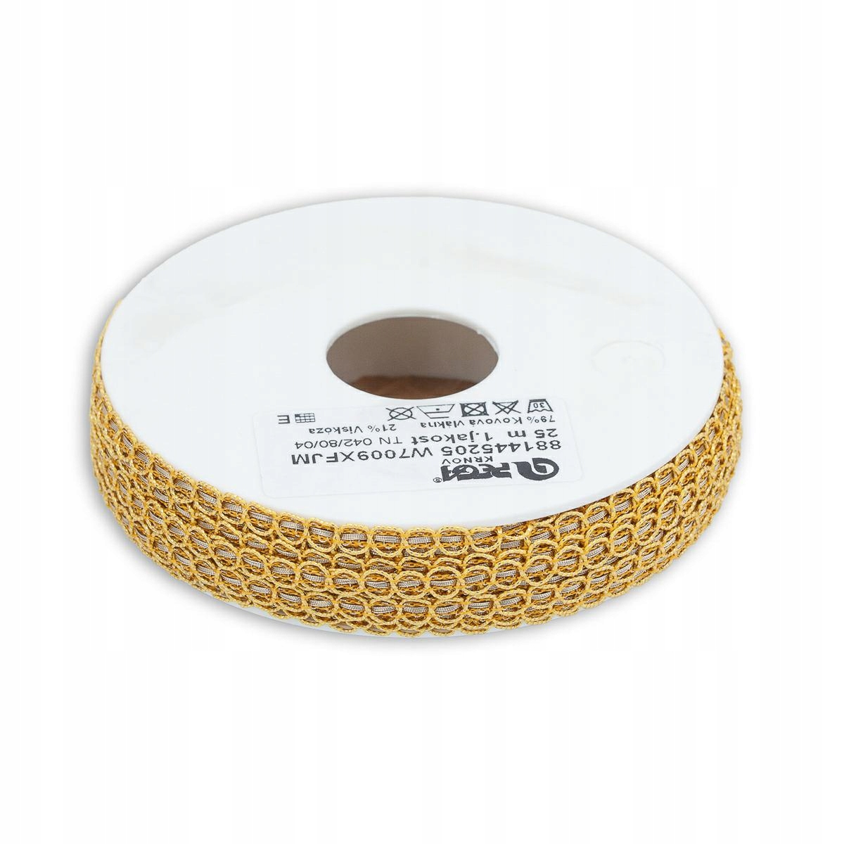 Páska metalizovaná 5mm/25mb zlatá W7009