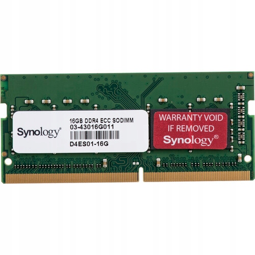 Pamięć Ram Synology DDR4 16GB 2666MHz Ecc Unbuffered D4ES01-16G