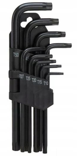 

NP-KKT9 Komplet 9 kluczy Torx: T10, T15, T20, T25,