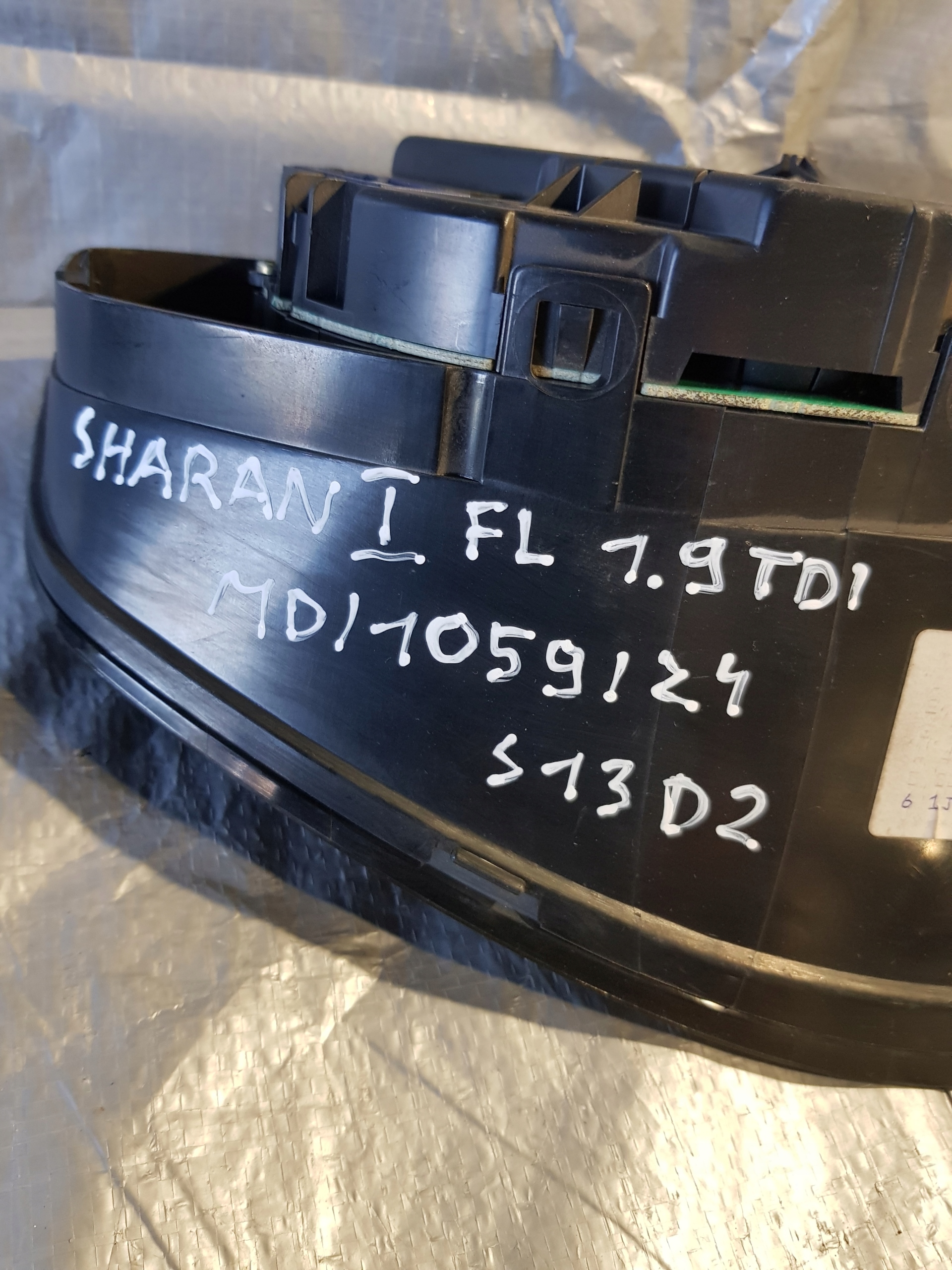 dials clock VOLKSWAGEN SHARAN and FL 1.9 TDI 7M3920800J