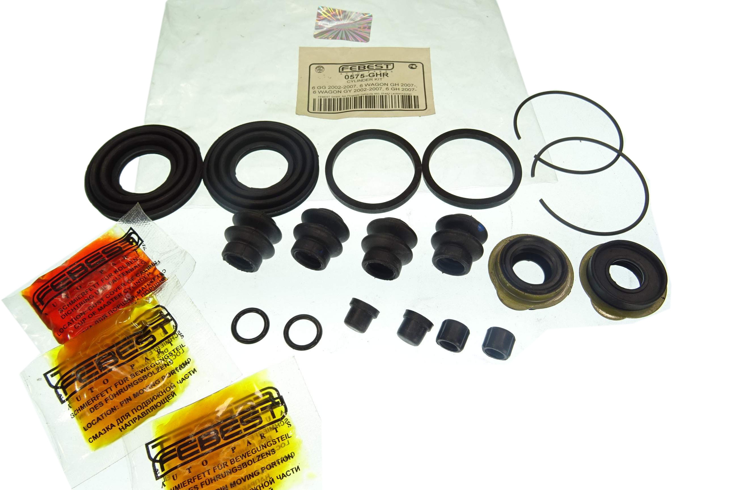 MAZDA 6 GG GY GH 02- ZESTAW NAPRAWCZY ZACISKU TYŁ