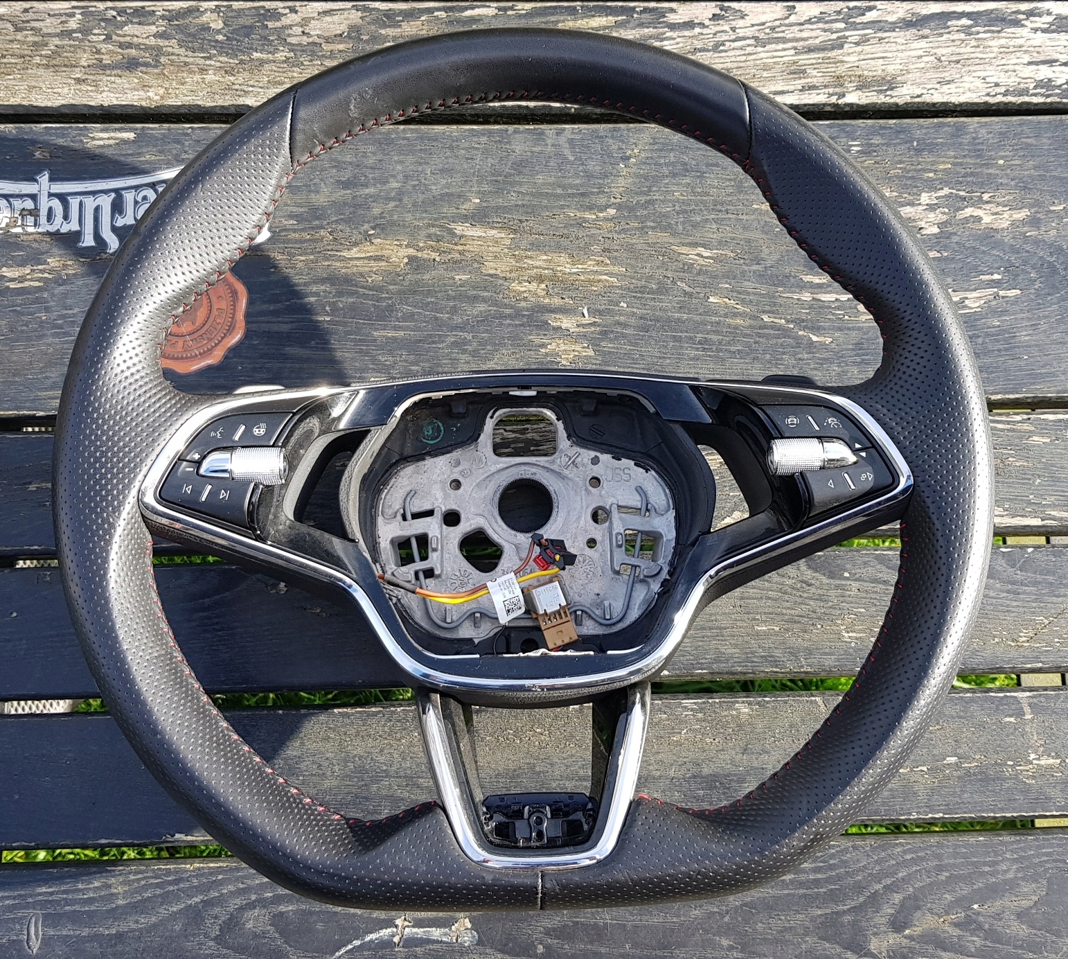 5E3959542E - SKODA OCTAVIA IV SUPERB VRS РУЛЬОВЕ КОЛЕСО ВЕСЛА