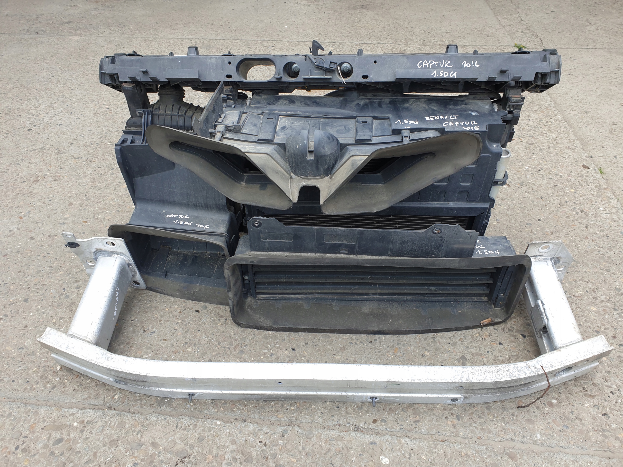 bumper bonnet fender support panel for radiators lights RENAULT CAPTUR and 2013- BIXNK