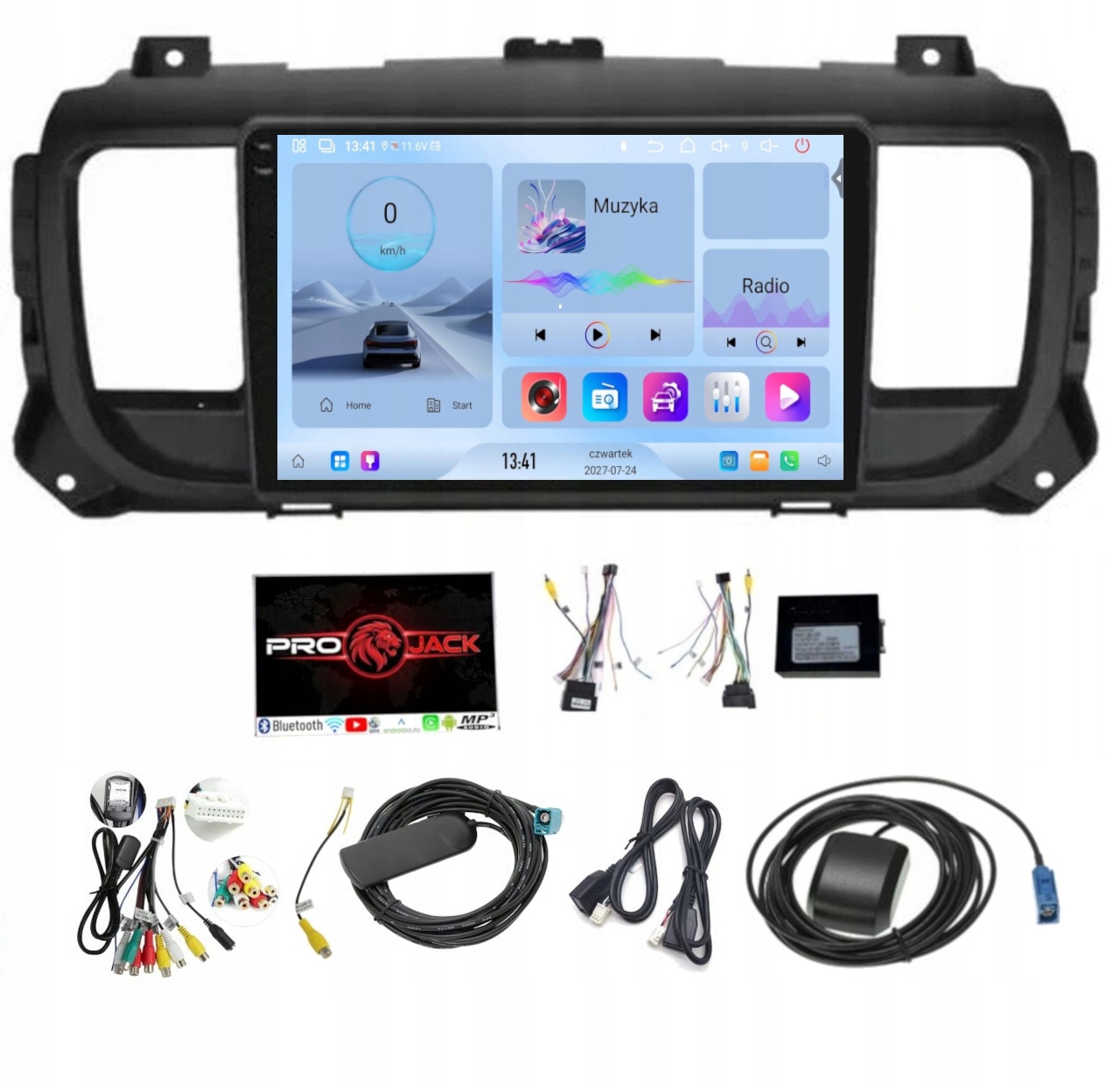 Rádio Citroen Jumpy Peugeot Expert Toyota Proace 2016-2022 Usb 4/64 Gb Sim