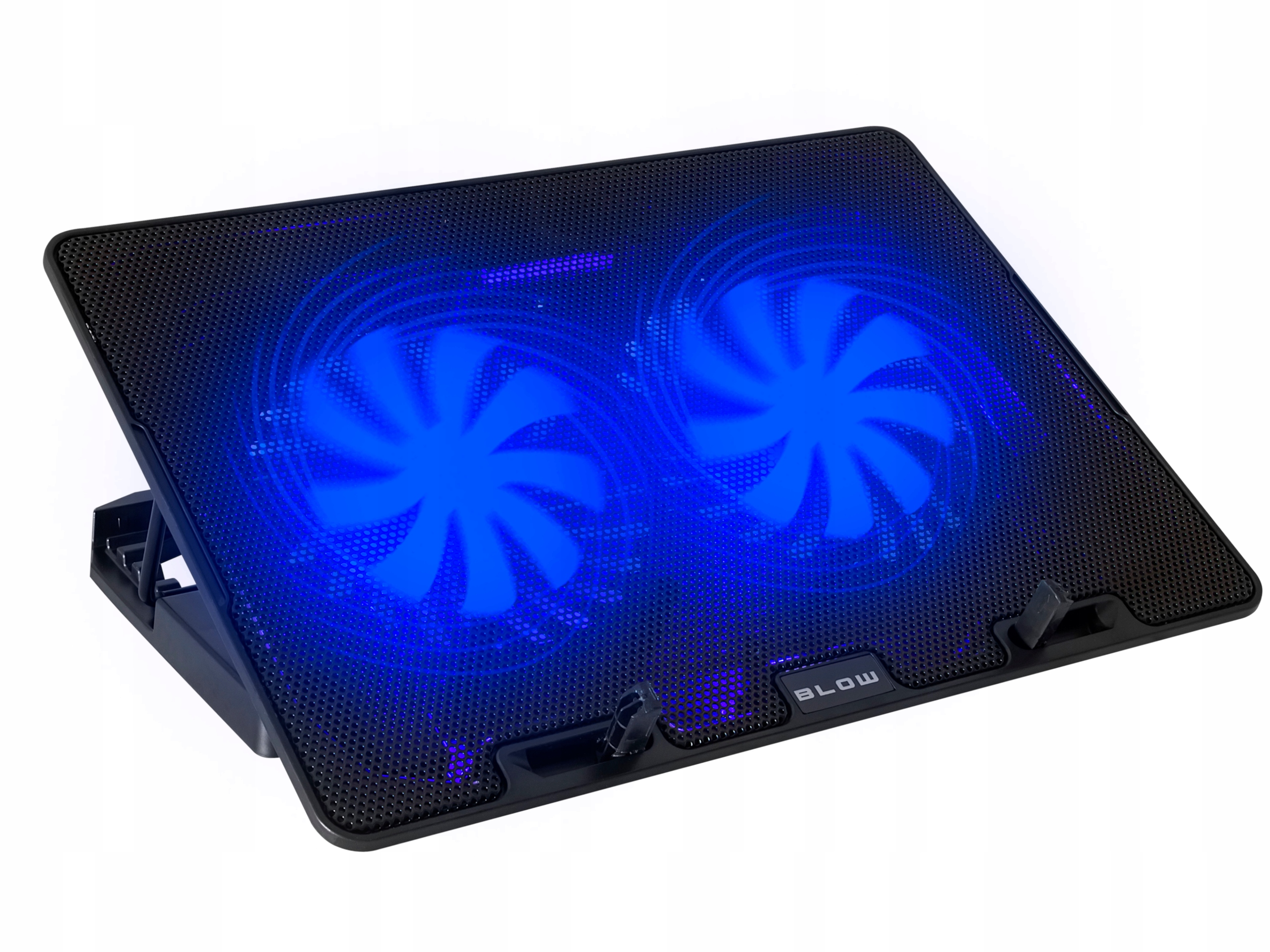 PODSTAWKA PODKŁADKA CHŁODZĄCA LAPTOP 12-17 REGULOWANA 2 WENTYLATORY USB LED Waga produktu z opakowaniem jednostkowym 0.83 kg