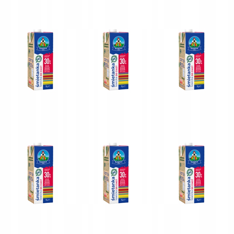 Smetana Łowicka krémová Uht 30% 1000 ml Łowicz X6