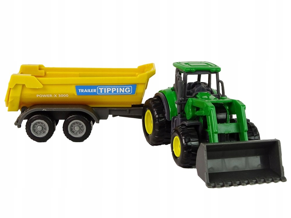Pojazd Rolniczy Traktor Przyczepka D Zielony Model Traktor