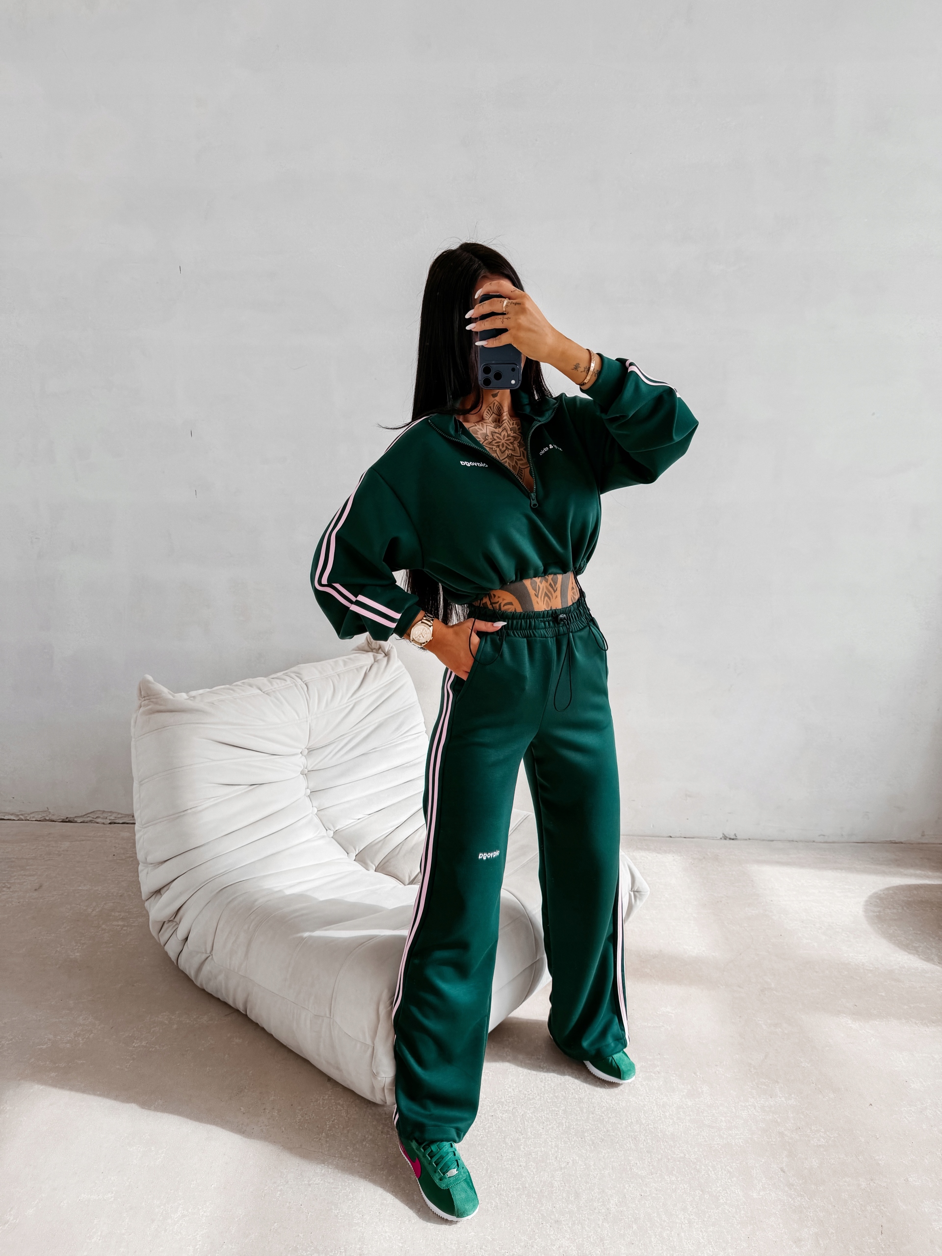 Dámský Komplet Fine Form Olavoga Zelený M