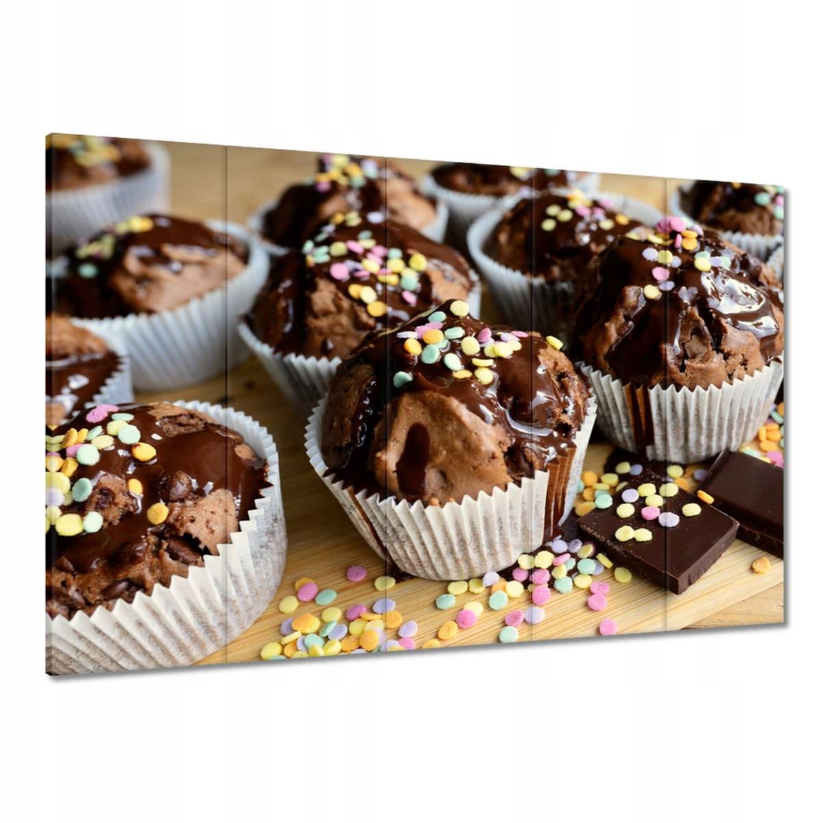 Obrazy 100x70 Čokoládové muffiny s nutellou