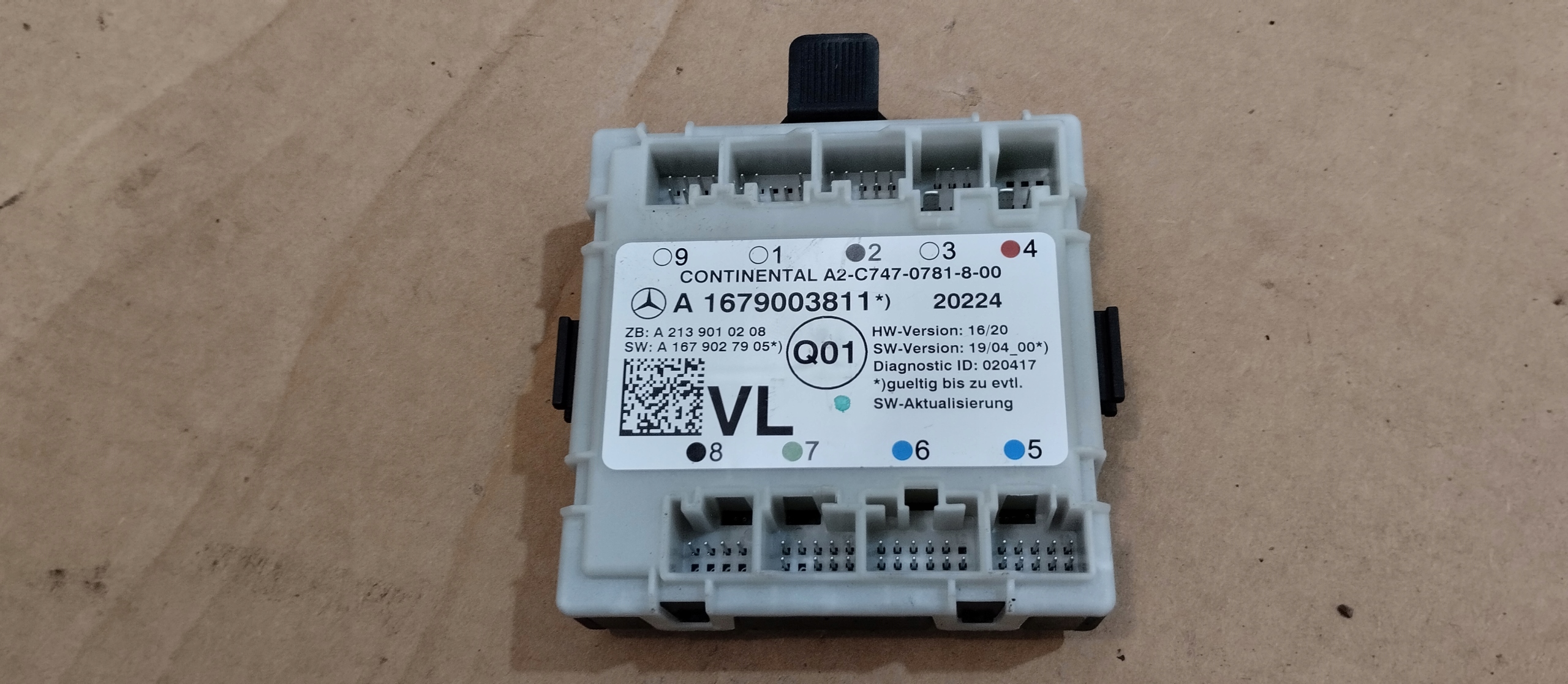 MODUŁ STEROWNIK DRZWI MERCEDES E KLASA W213 A1679003811