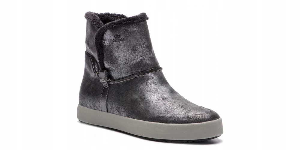 Geox Dámské kotníkové boty Blomiee Anthracite, zateplené velikost 35 šedé