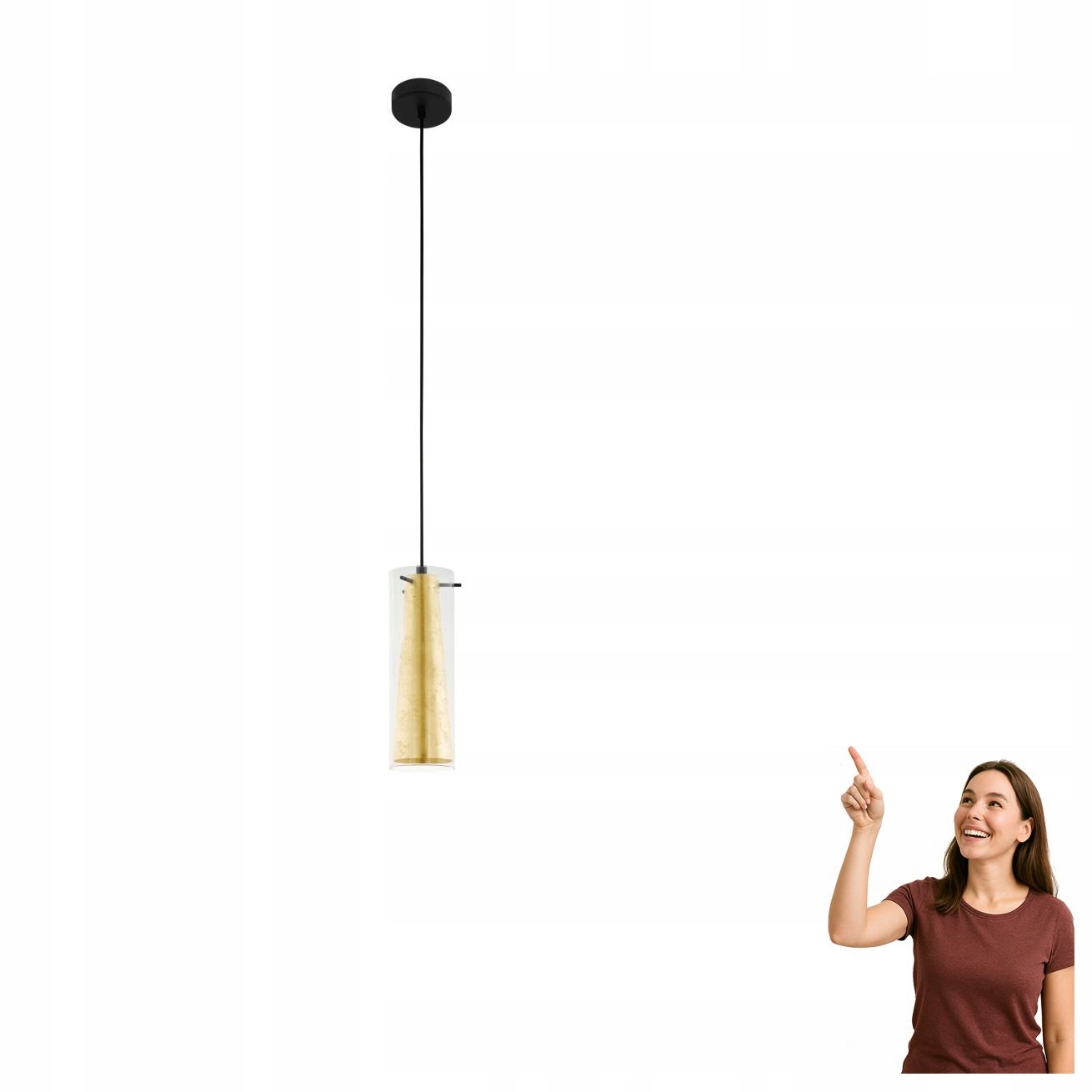Závesná lampa Pinto Gold 97651 Eglo