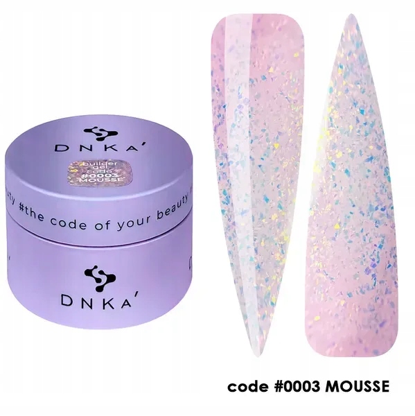 Builder Gel Mousse #0003 żel do paznokci z drobinkami