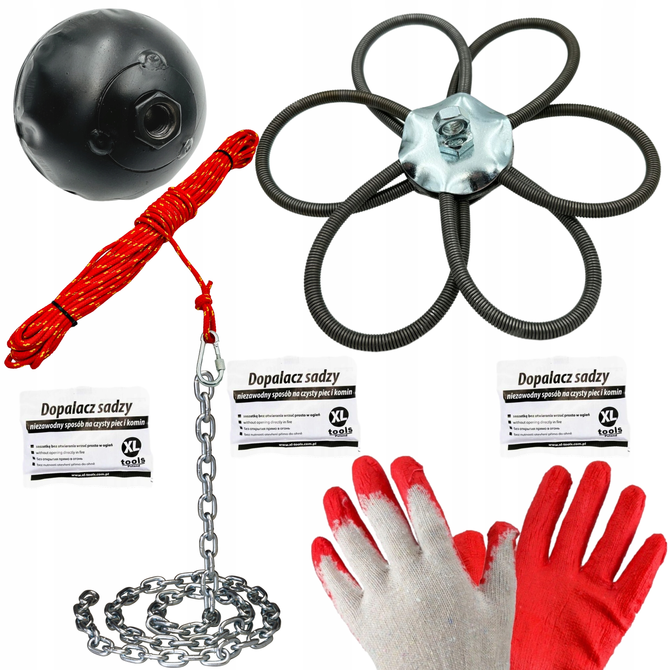 Kominíková Sada Na Čištění Komína 15 m 2.5 kg