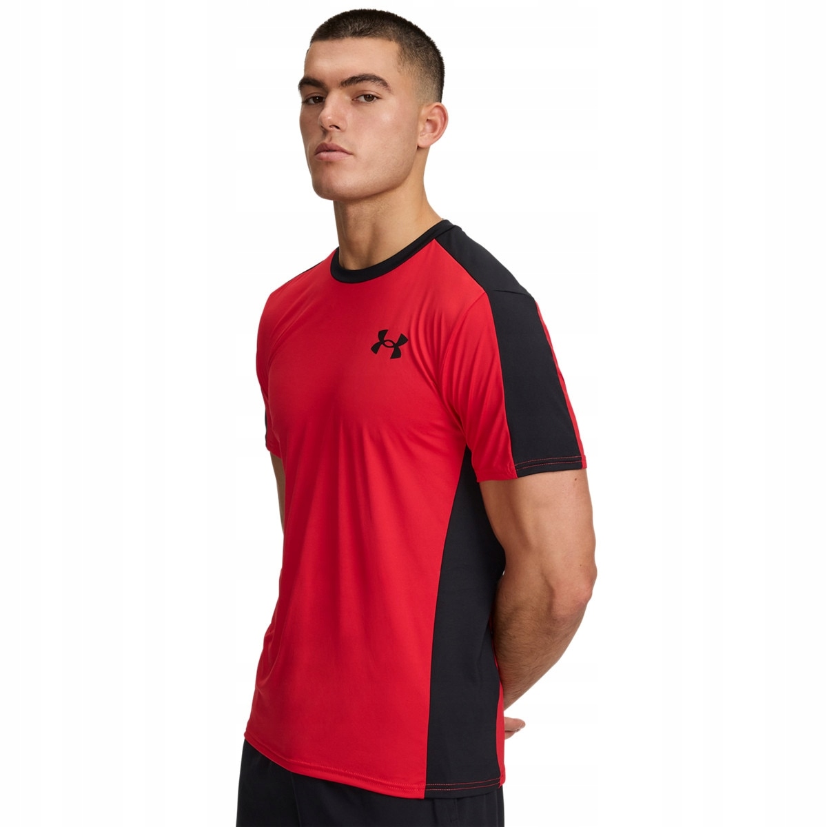 T-shirt treningowy męski Under Armour HeatGear Wordmark czerwony XXL
