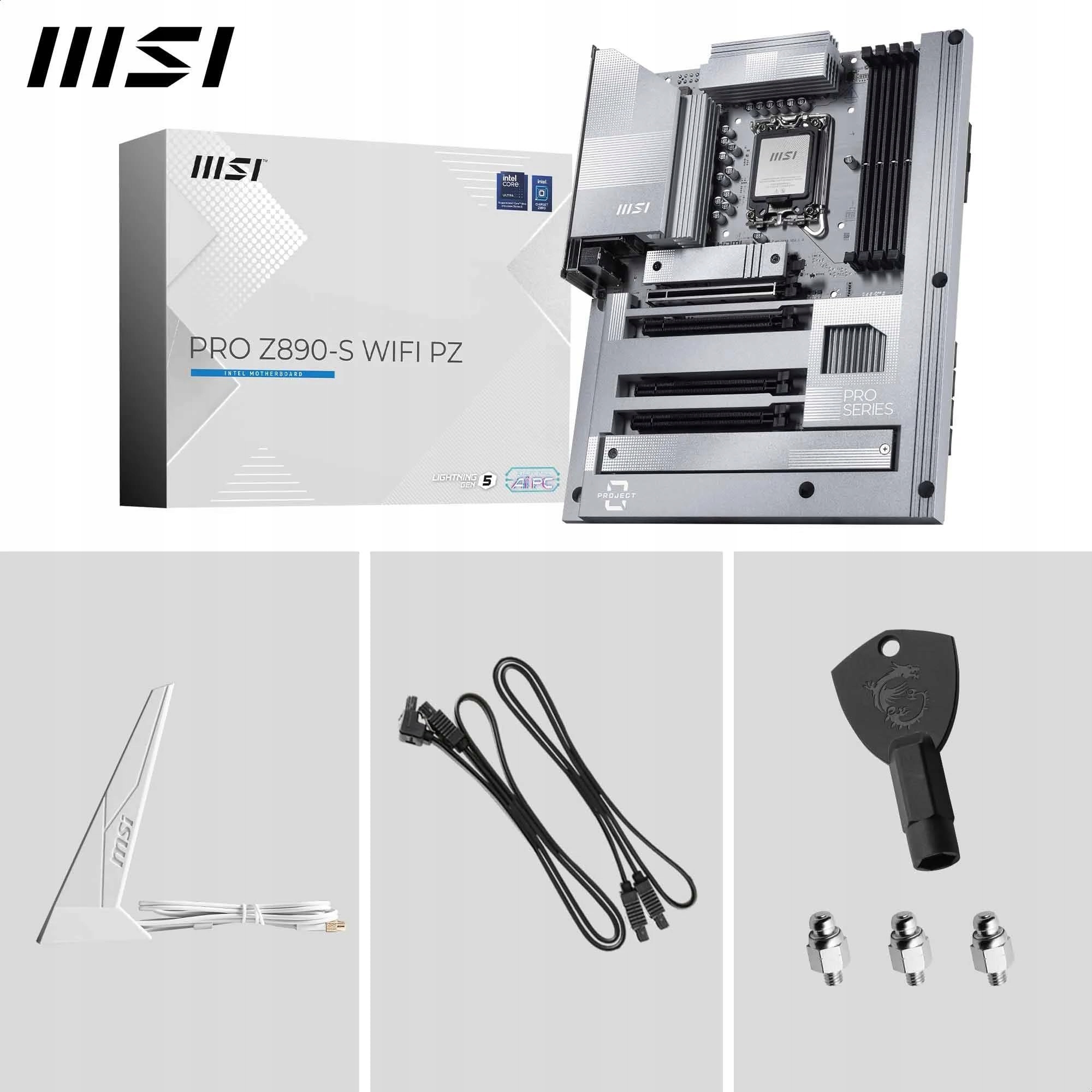 MSI PRO Z890 S WiFi PZ ATX Motherboard Intel DDR5 PCIe 5 M2 WiFi 7 — miniatura 7
