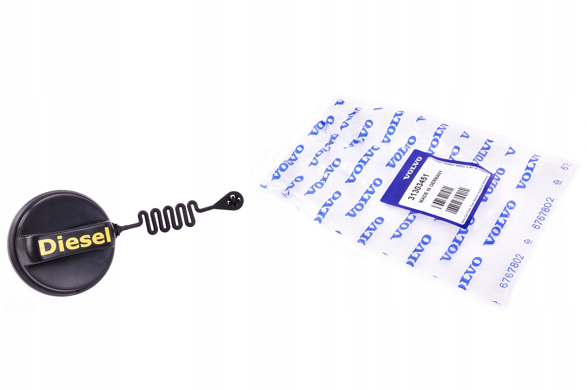 KOREK WLEWU PALIWA DIESEL VOLVO S40 V50 C30 C70